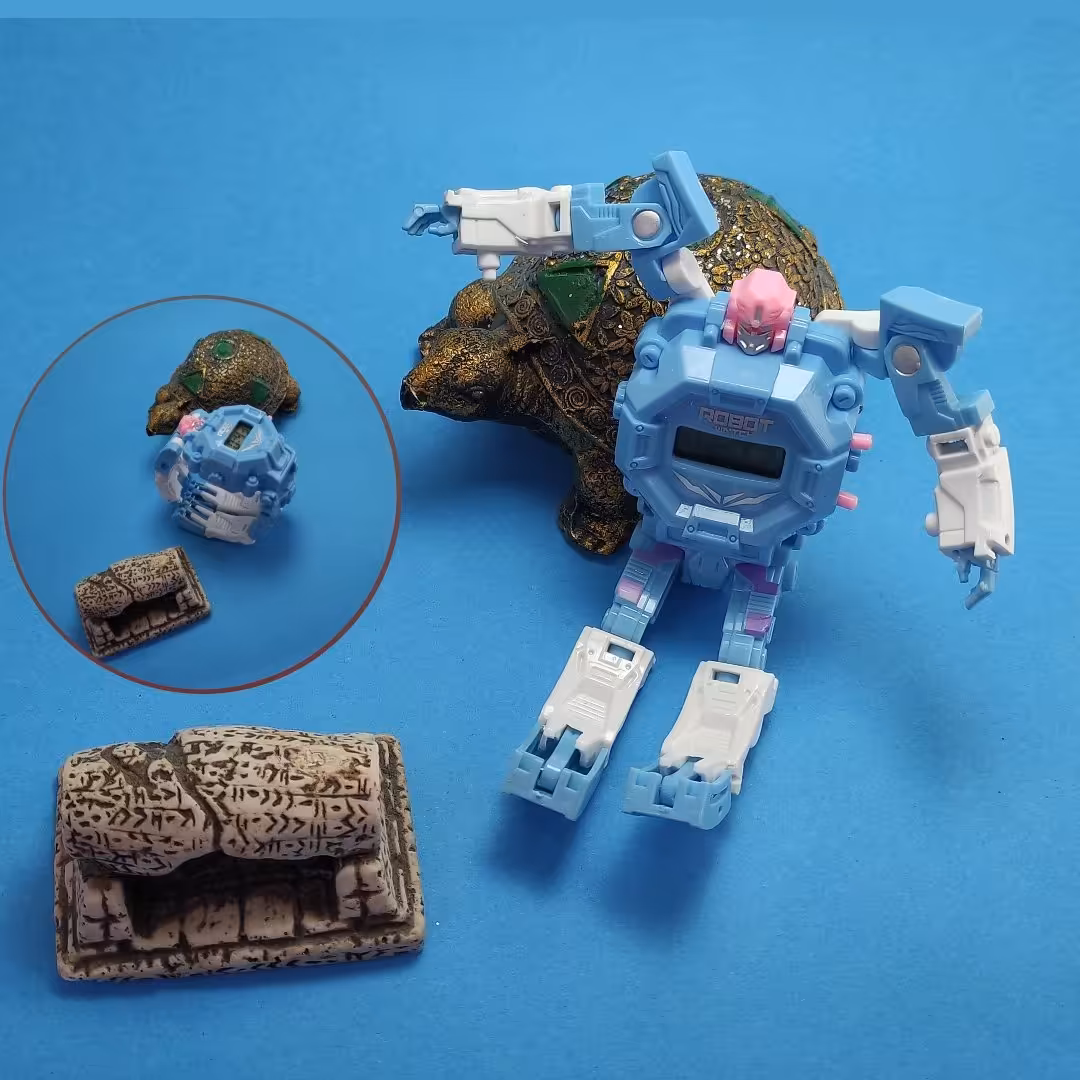 ساعت رباتی بچگانه ترنسفورمر با قابلیت تغییر شکل با رنگبندی عالی