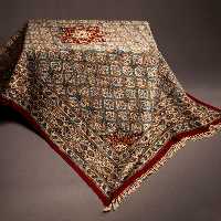 رومیزی قلمکار 6 نفره طرح مسجد شیخ لطف الله