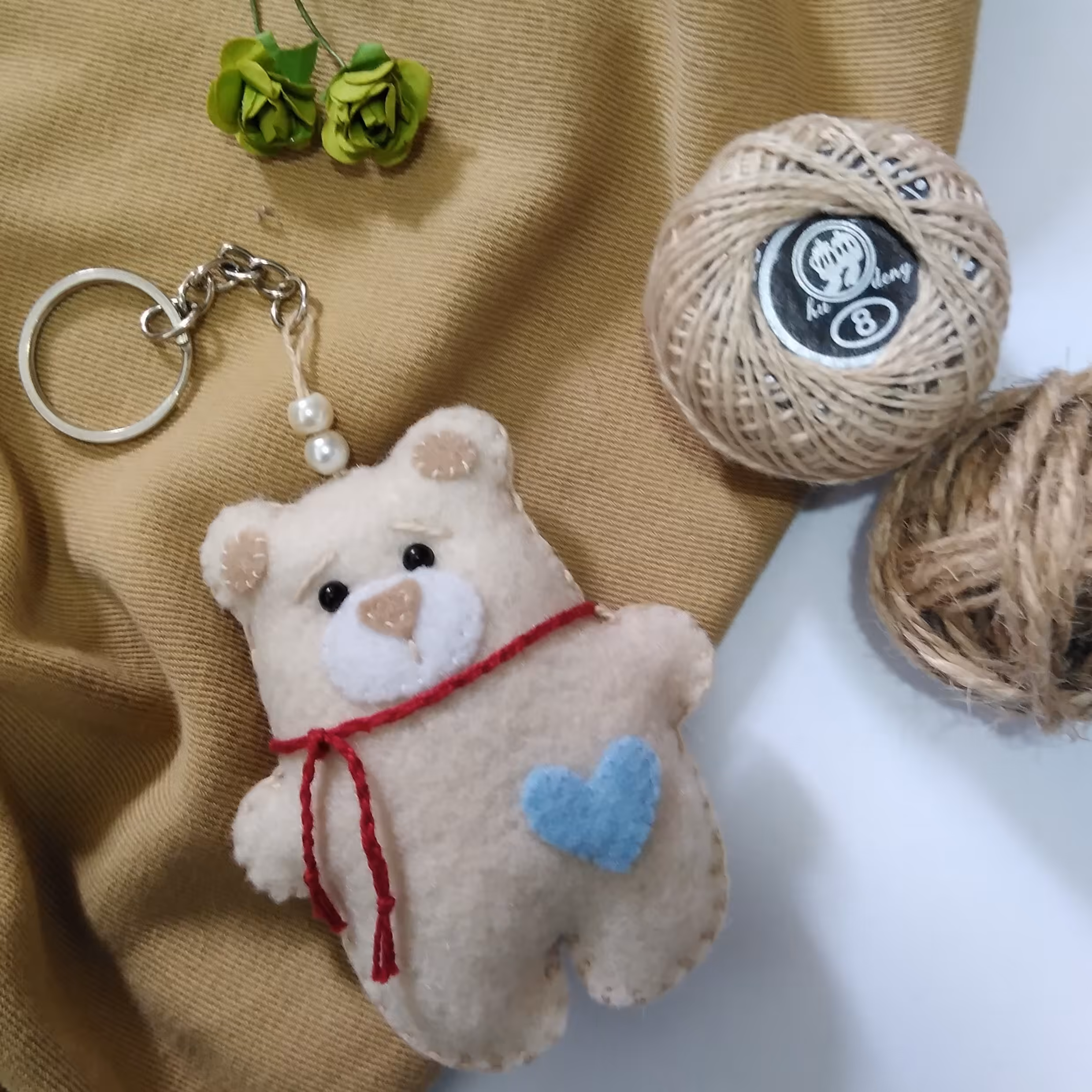 عروسک سرکلیدی خرس تپل