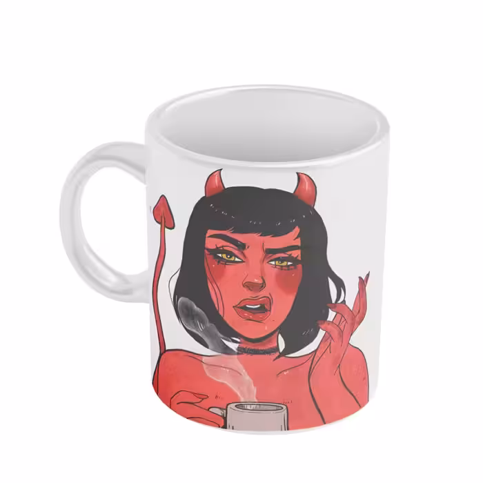 ماگ فانتزی مدل  devil girl 0096