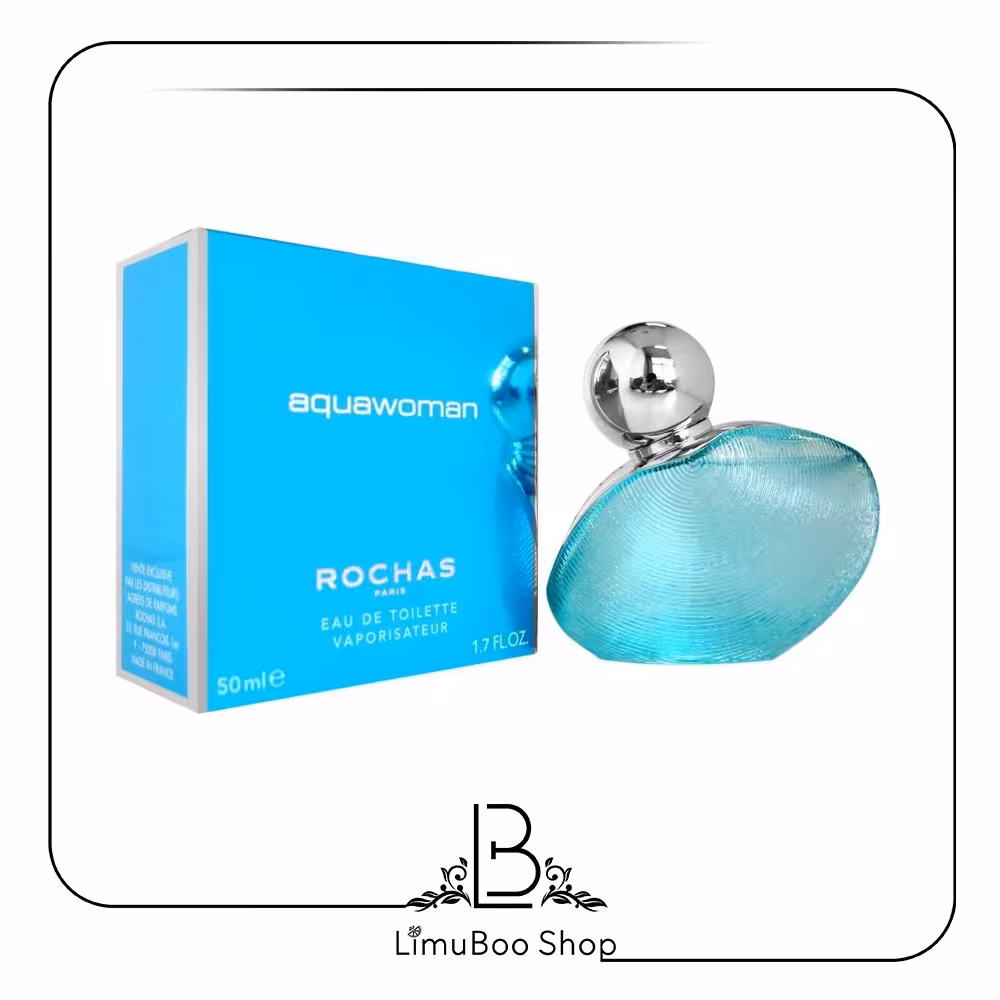 عطرروشاس آکواوومن، عطر زنانه، طبع خنک و شیرین، وزن خالص20گرم، زمان ماندگاری24تا48ساعت