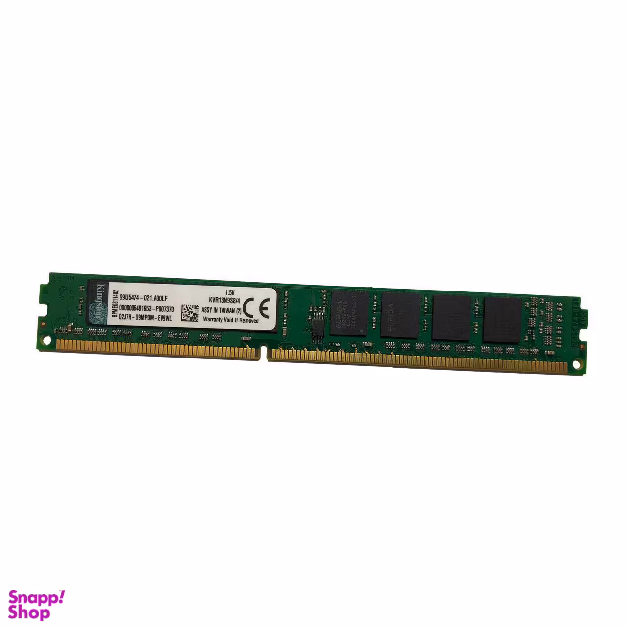 رم کامپیوتر کینگستون مدل 10600 DDR3 1333MHz ظرفیت 4 گیگابایت
