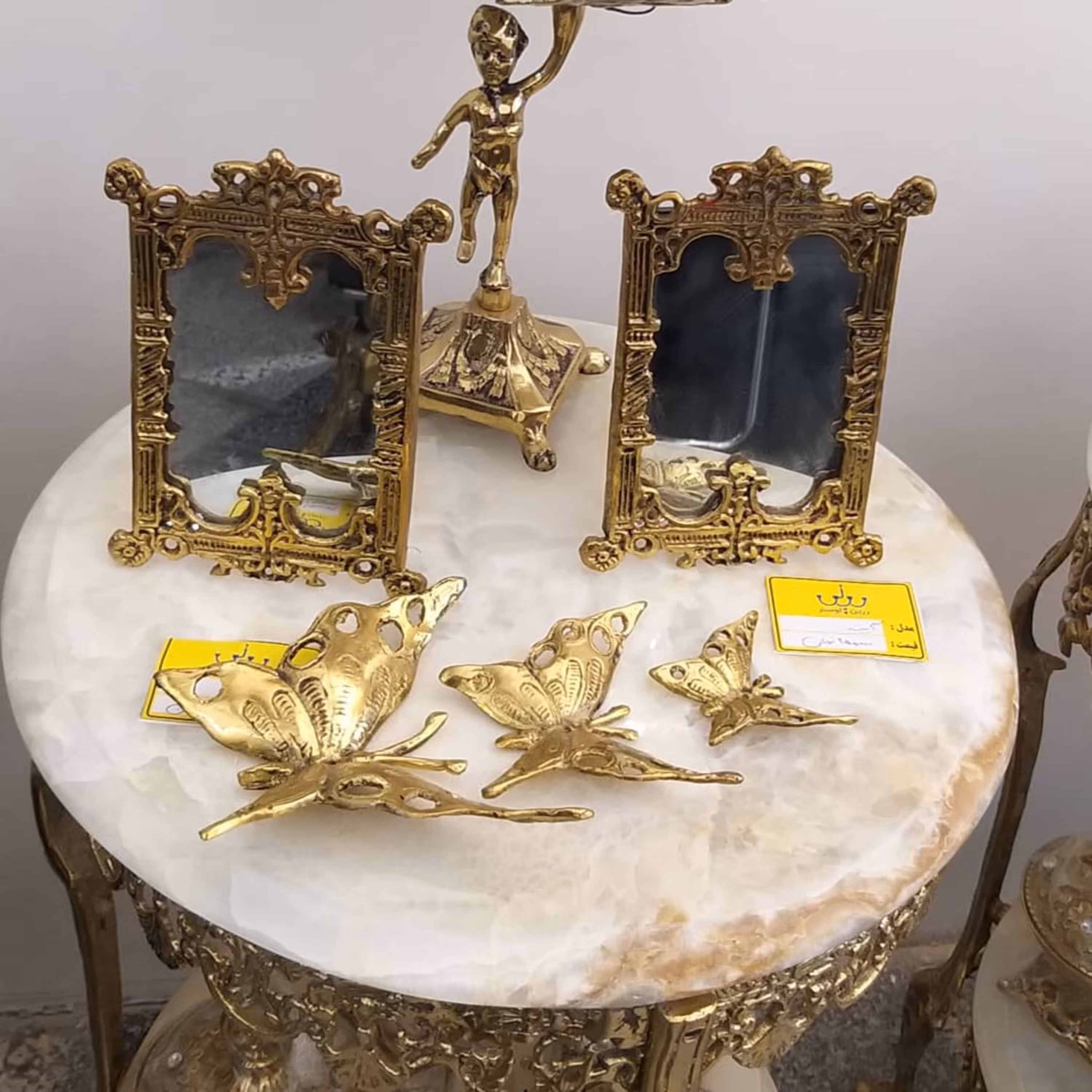 ایینه و دکوری برنجی zls0033