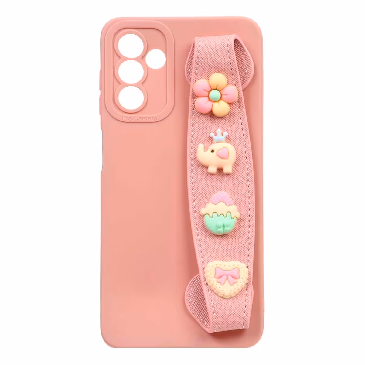 قاب فینگر بند عروسکی برجسته Samsung Galaxy A04s  - صورتی کد3244