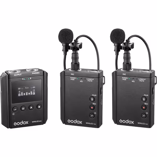 کیت میکروفن بی سیم گودکس GODOX WMICS2 KIT 2