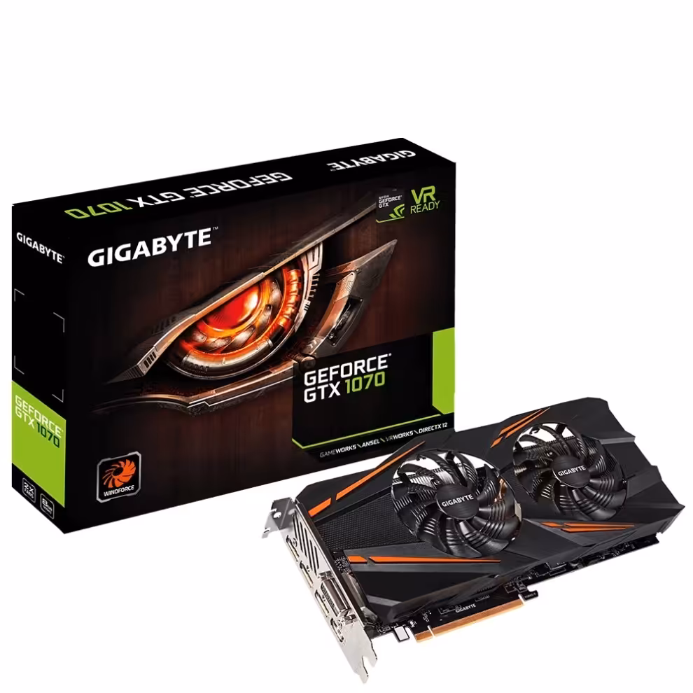 کارت گرافیک گیگابایت GTX 1070 WF2X 8GB