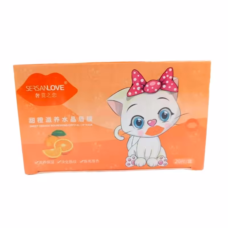 ماسک لب اورجینال با رایحه پرتقال SERSAN LOVE تعداد در هر بسته 20 عدد و ساخت کشور چین با کیفیت عالی 