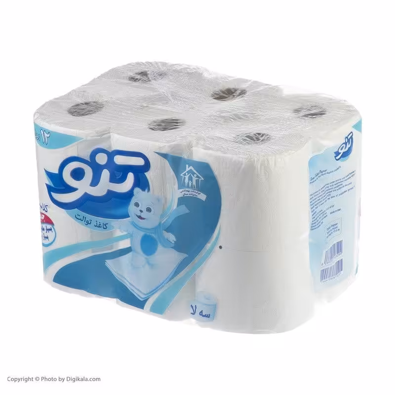 دستمال توالت تنو مدل Classic بسته 12 عددی