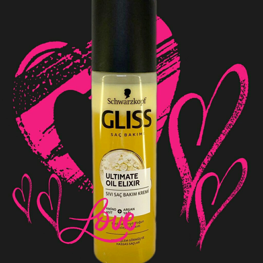دو فاز مو گلیس GLISS مدل Ultimate oil Elixir حاوی روغن آرگان و آمینو اسید 200 میلی