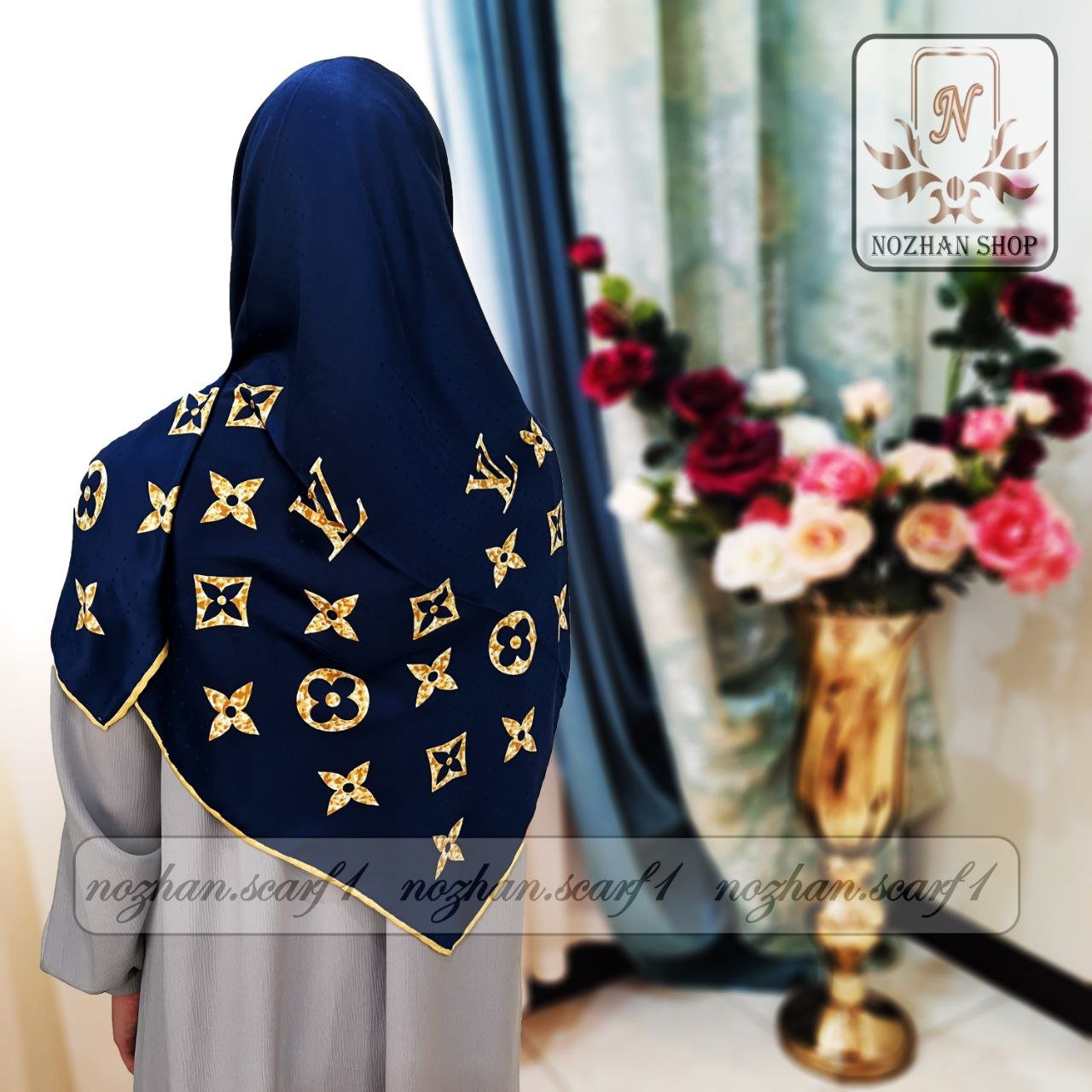 روسری رایون سوزنی کد(273d)