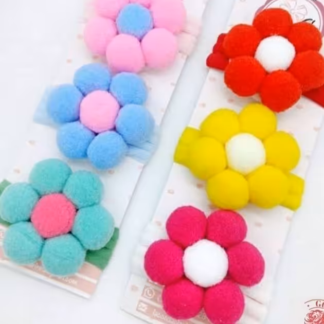 هدبند گل نقلی