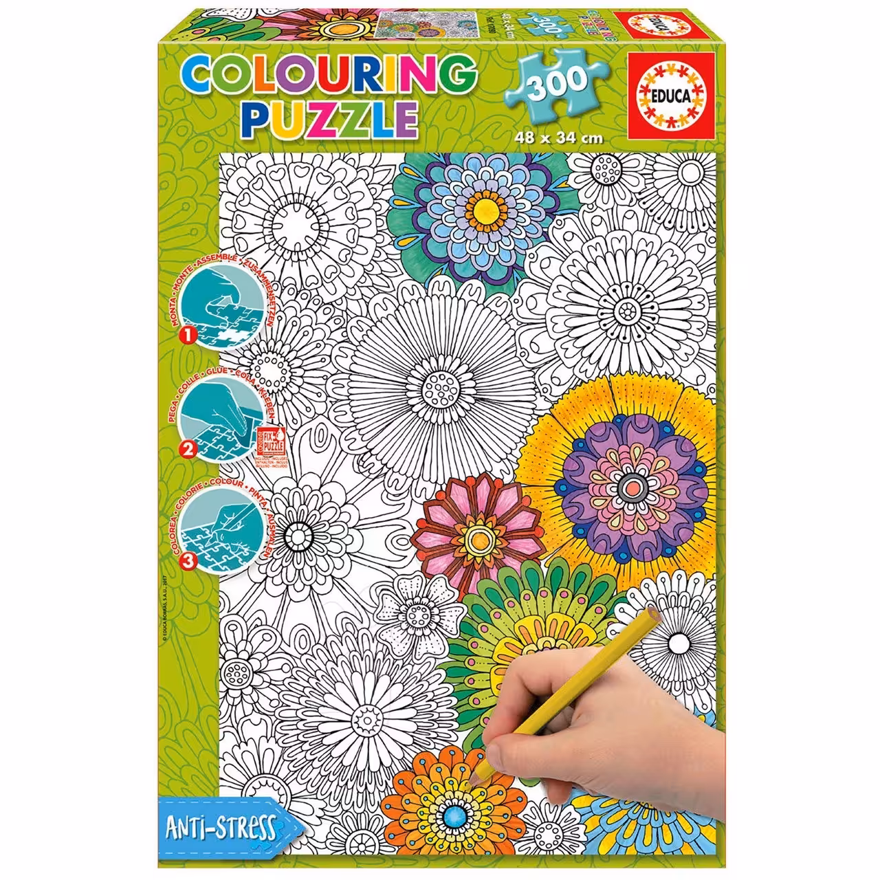 پازل 300 تکه ادوکا مدل Flowers