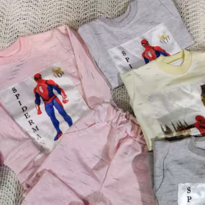 بلوز وشلوارپسرانه چراغدارسایز35