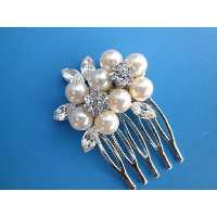 شانه شینیون کارشده با مروارید