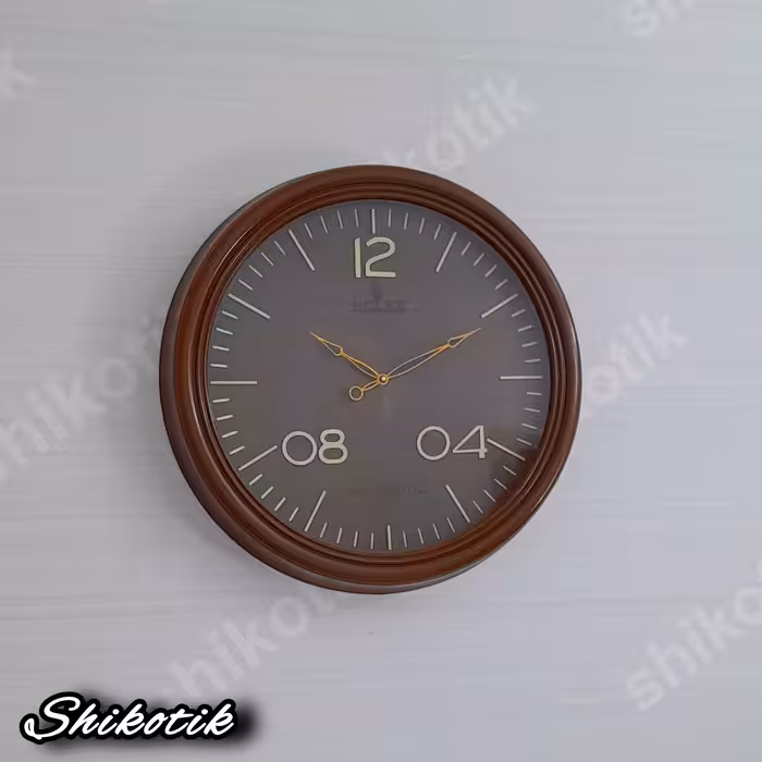 ساعت دیواری صفحه تمام چوب  مدل  3 عددی ROLEX