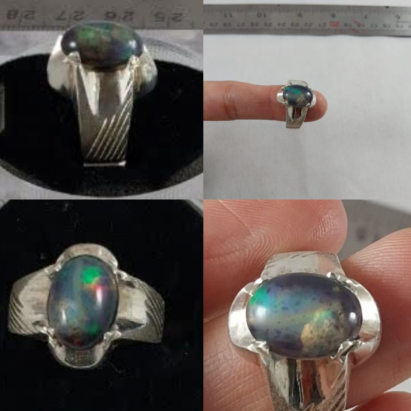 انگشتر اپال طبیعی احیا
نگین اپال
رکاب دستساز
عیارنقره925
وزن13گرم
سایز 64
قیمت1900000