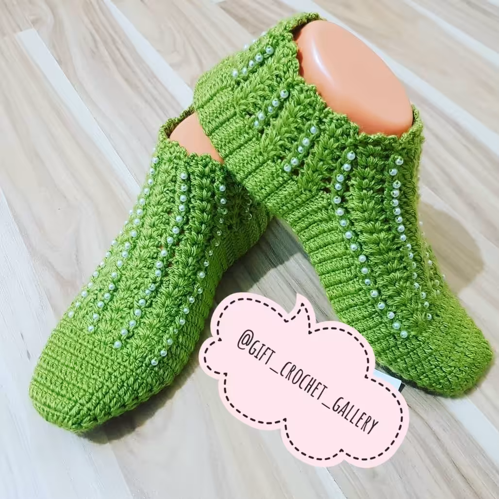 پاپوش دستبافت کد 18