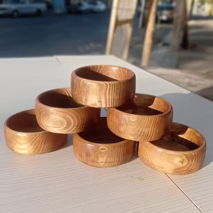 کاسه ست 6 تایی جنس چوب روس 