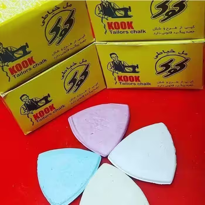صابون خیاطی گچی کوک (6 بسته 12 عددی)(سایز کوچک)