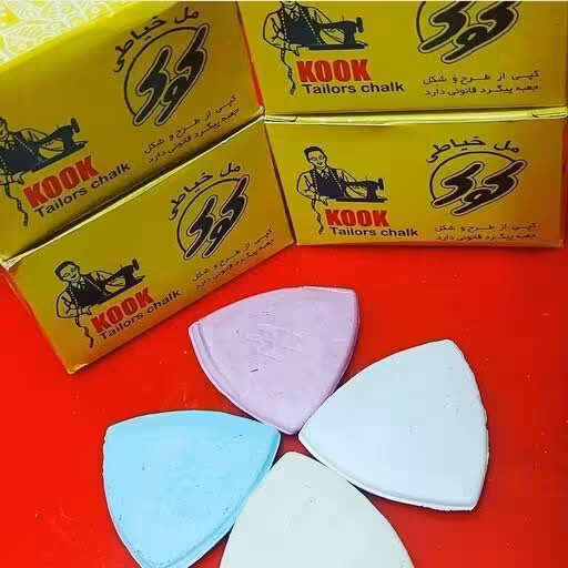 صابون خیاطی گچی کوک (6 بسته 12 عددی)(سایز کوچک)
