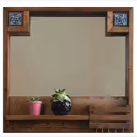 آیینه چوبی ساخته شده از چوب طببعی ارسال با باربری به سراسر کشور