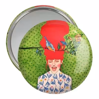 آینه جیبی خندالو مدل دخترونه کد 6144