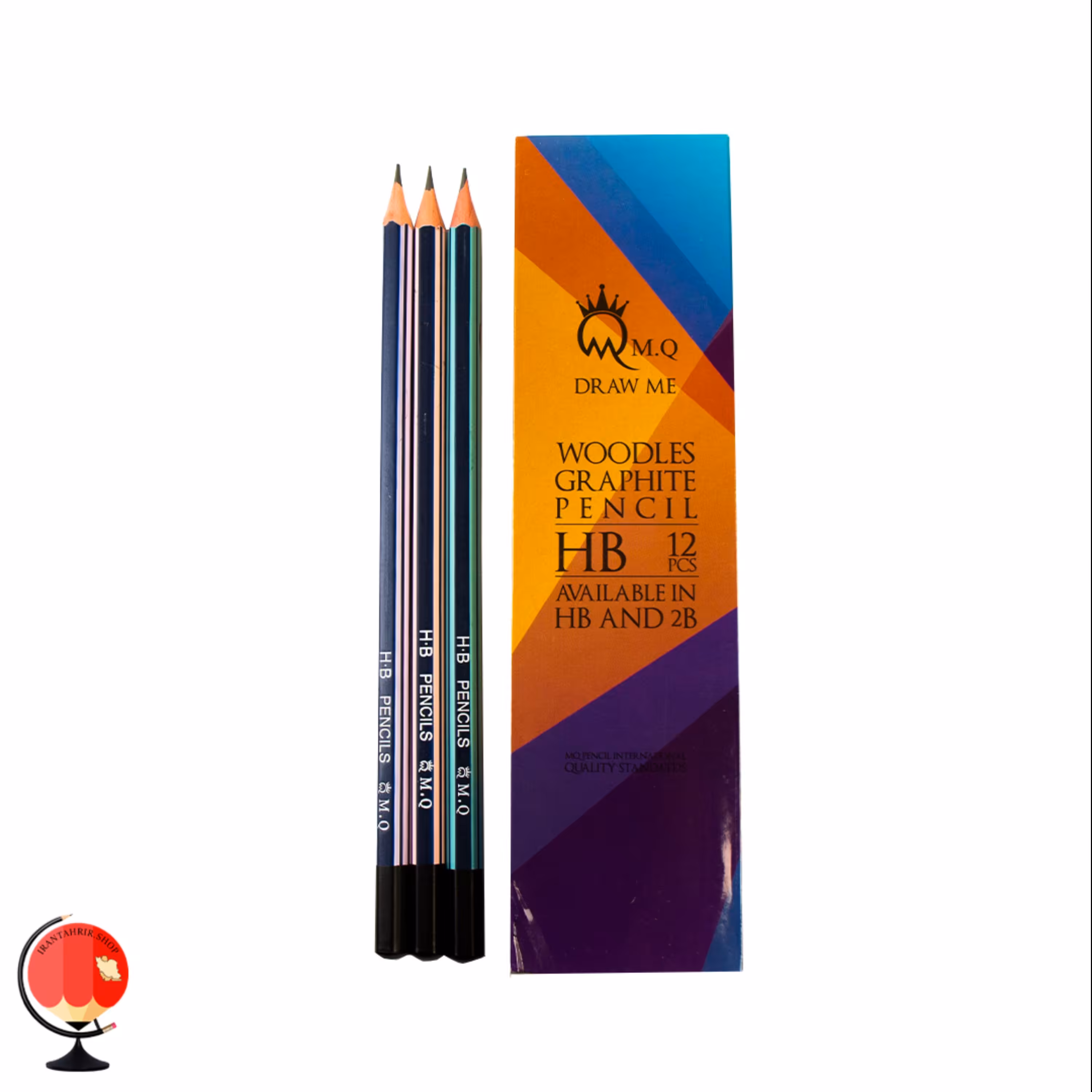 مداد مشکی ام کیوHB بسته 12عددی کد1257
