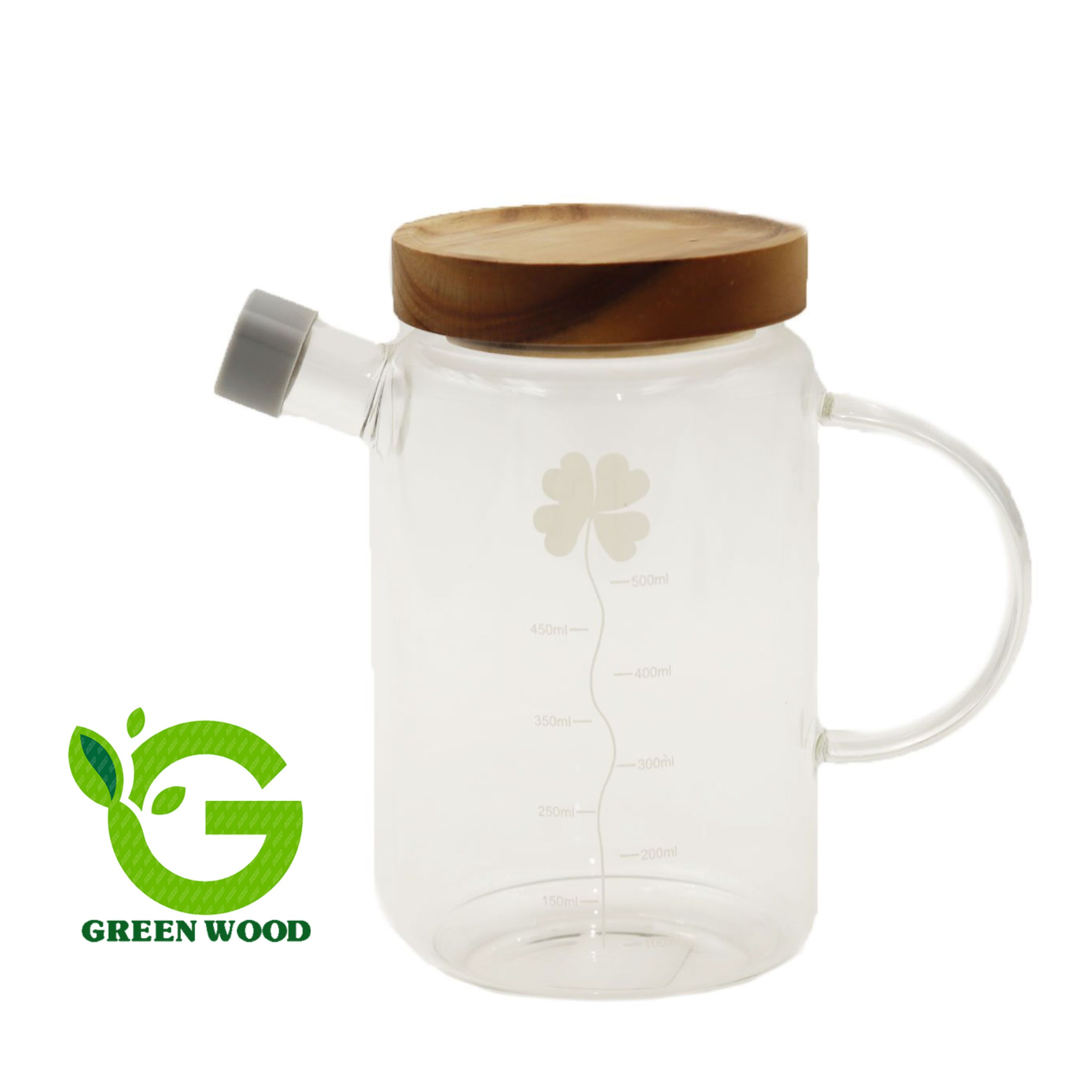 جای روغن ظرف روغن و سرکه و آبلیمو 550 میلی لیتر شیشه ای پیرکس کد Gw51301023