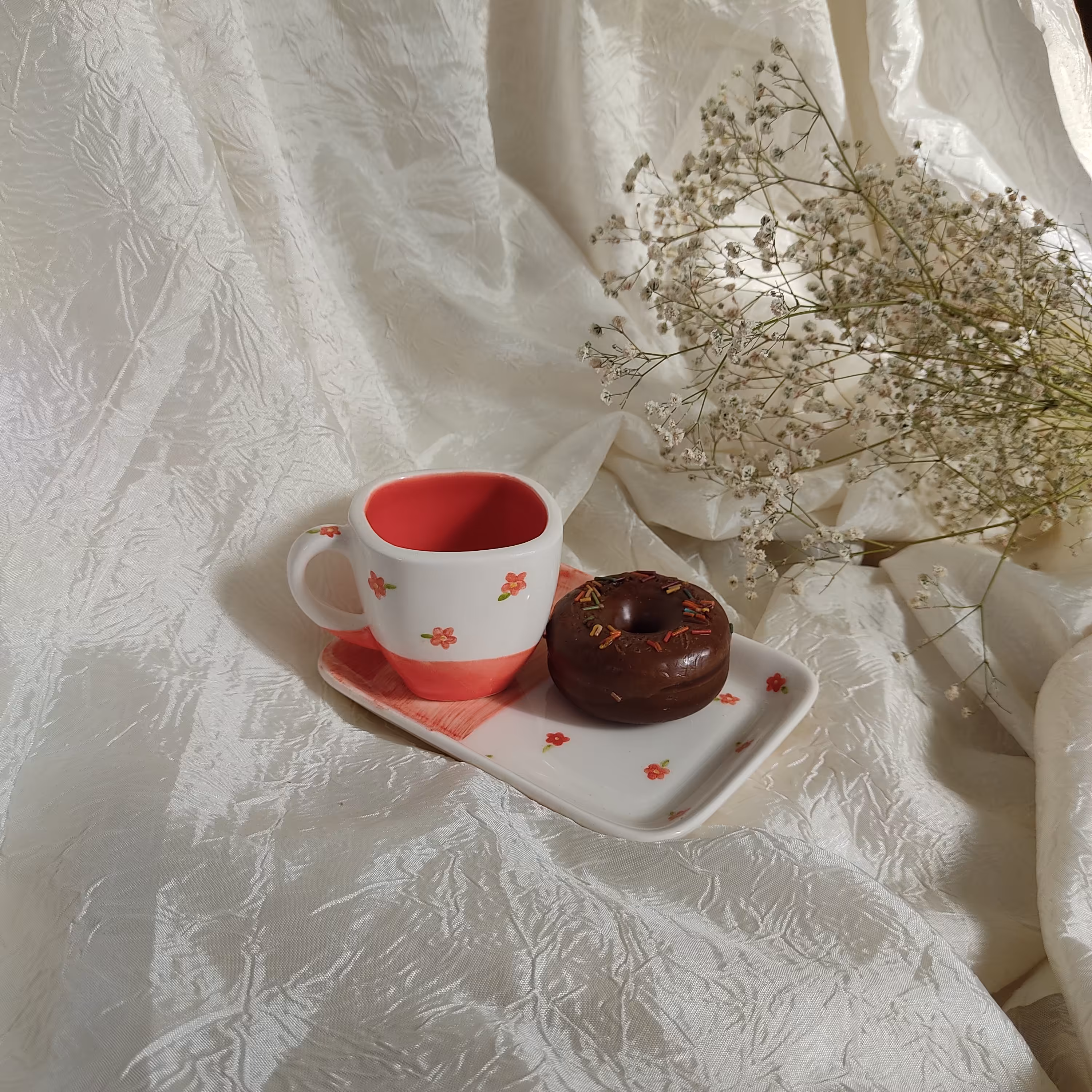 اسپرسو خوری کد 507 سرامیکی دست ساز نقاشی زیر لعابی 