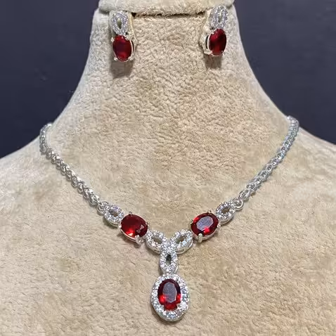 نیم ست نقره 925 زنانه مدل 30710 وزن 10.85 گرم