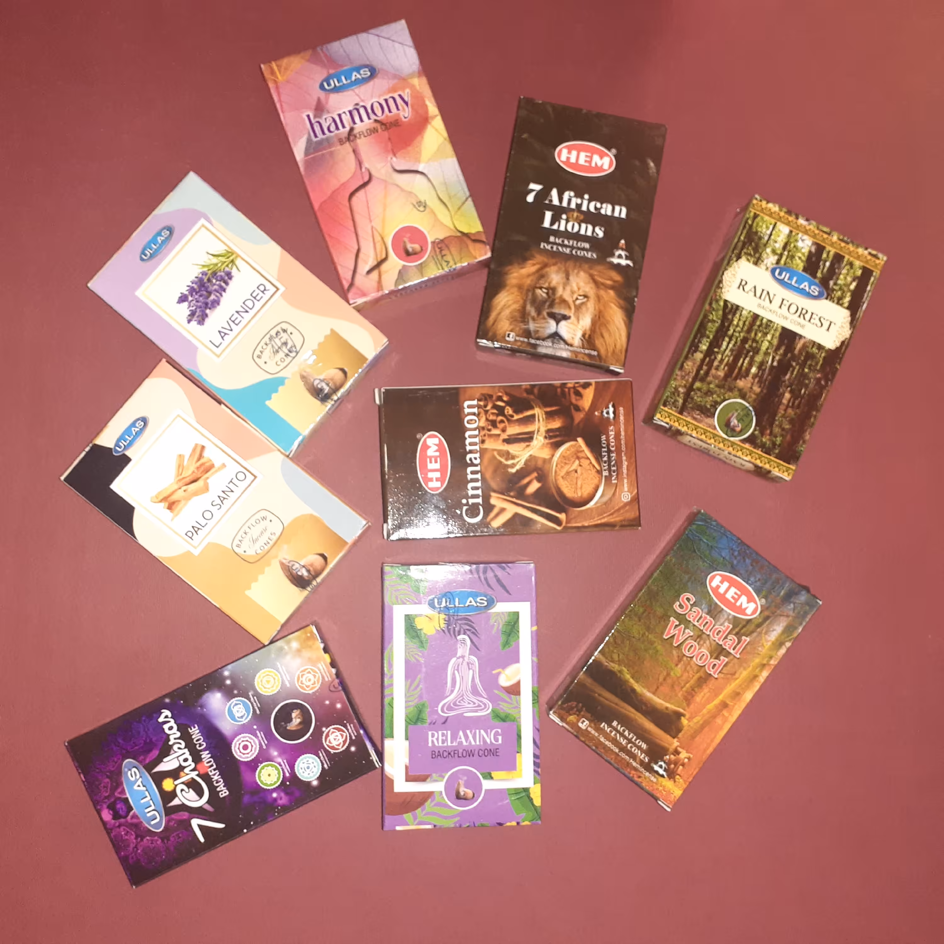 عود آبشاری در رایحه های مختلف