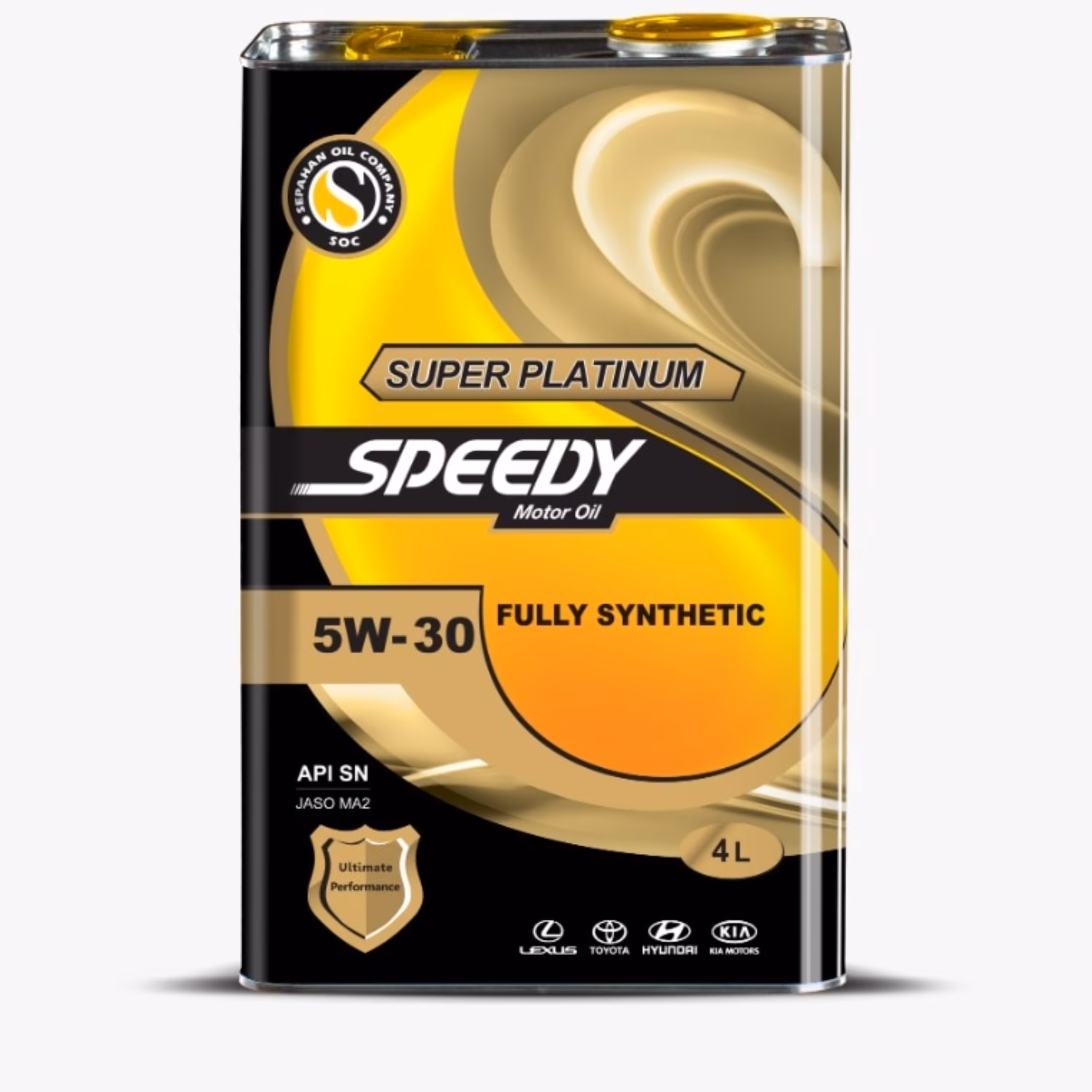 روغن موتور اسپیدی مدل SUPER PLATINUM 5W30 با حجم 4 لیتر کیفیت SN