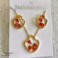 نیم ست استیل انار، زیبا و پرفروش