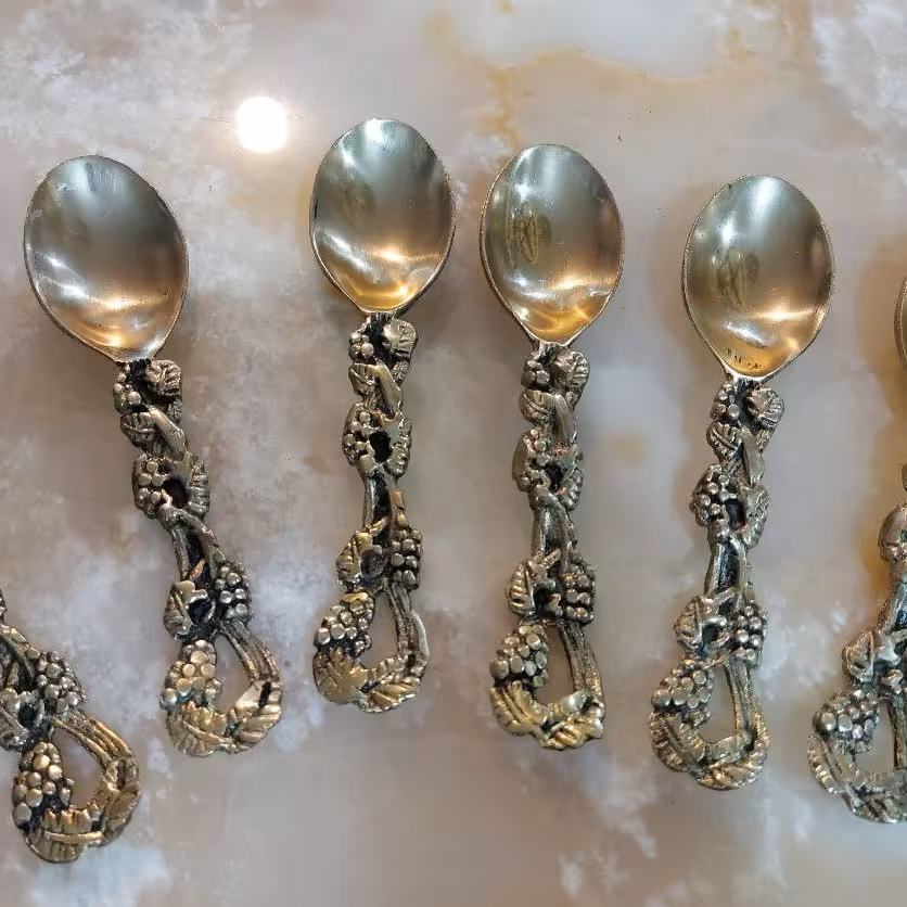 قاشق آجیل برنجی طول کار 22سانت قیمت تک