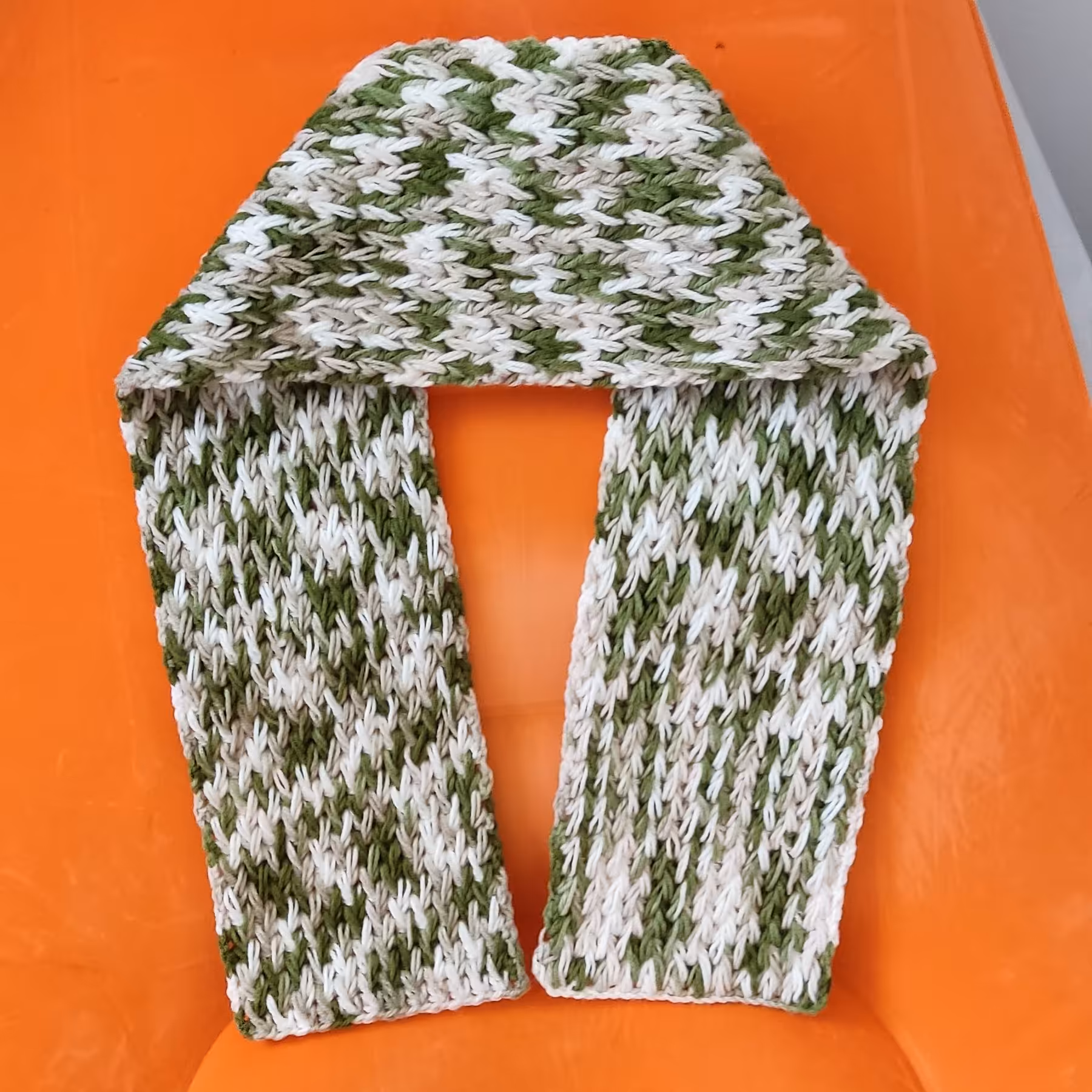 شال گردن بافتنی  دورو 