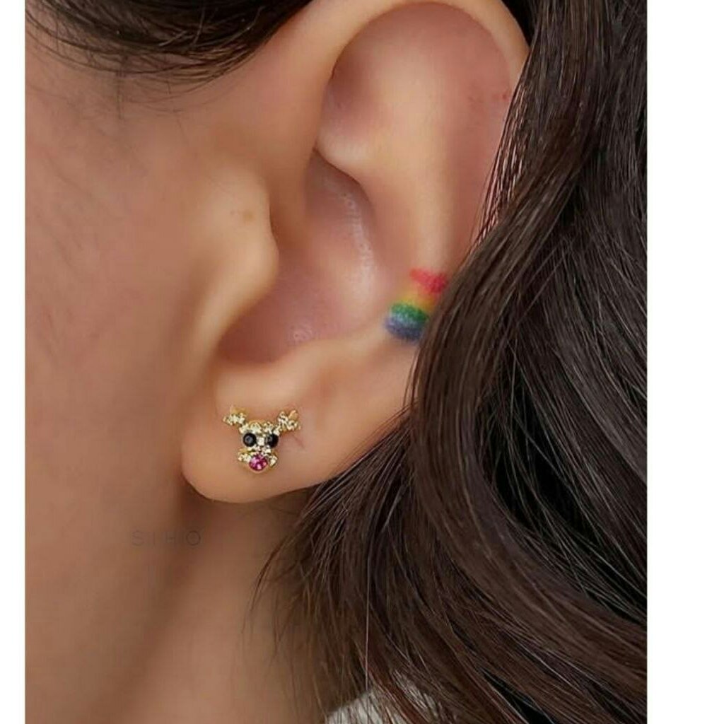 گوشواره نقره گوزن گوشواره گوزن گوشواره نقره با حک 925