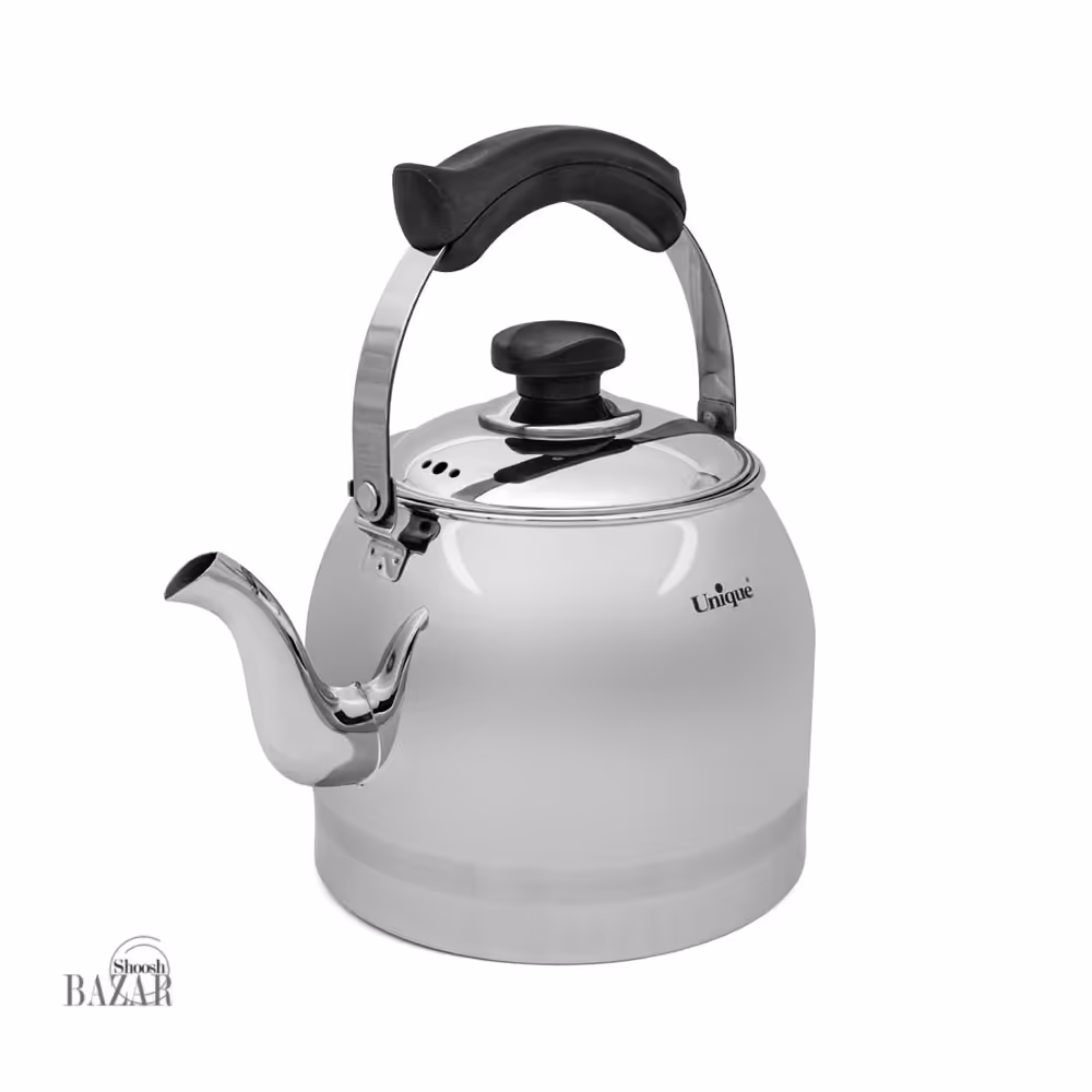 کتری استیل 4 لیتر لوله دار یونیک کد 7230