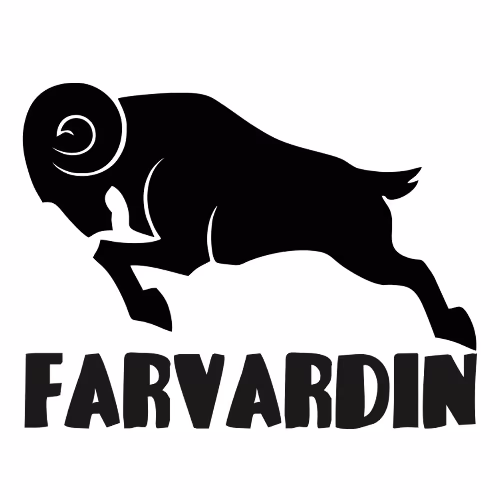 استیکر اتویی لباس و پارچه طرح  فروردین ماه  مجموعه 2 عددی