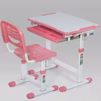 میز تحریر قابل تنظیم ارتفاع صورتی برند مشتاق (پسکرایه) 