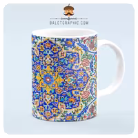 ماگ سرامیکی اسلیمی کد BM013 بلوط گرافیک