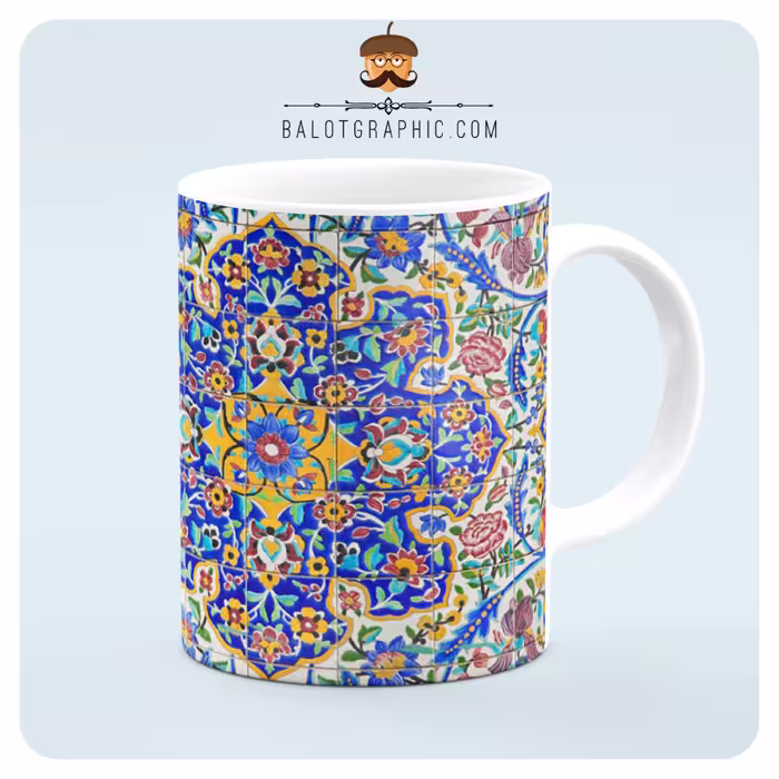 ماگ سرامیکی اسلیمی کد BM013 بلوط گرافیک