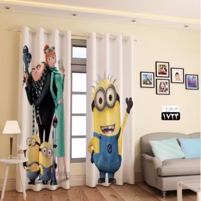 پرده تصویری طرح مینیون ها دو
