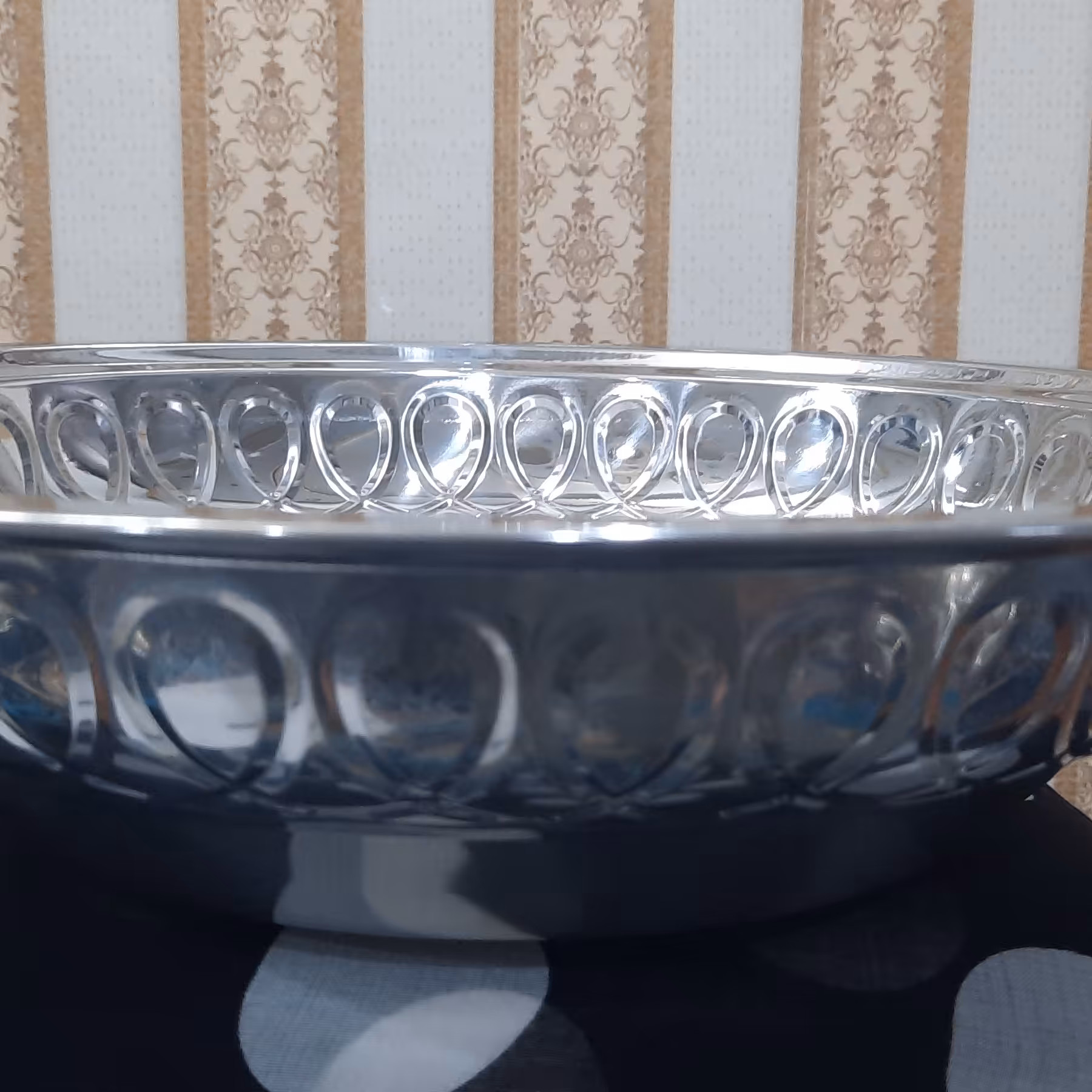 کاسه استیل طرح دار سایز 35