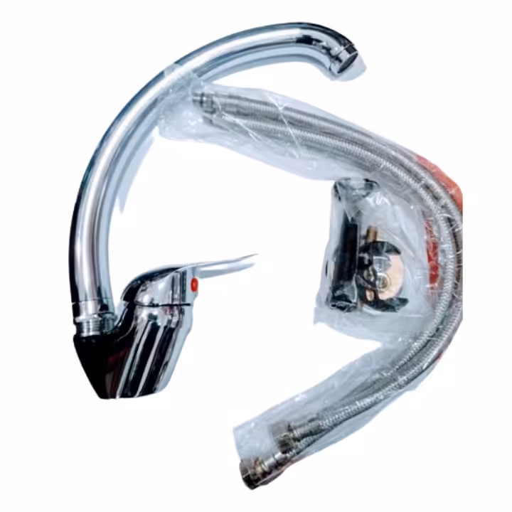 شیر اهرمی روشویی سفید طلایی کاتریج 40