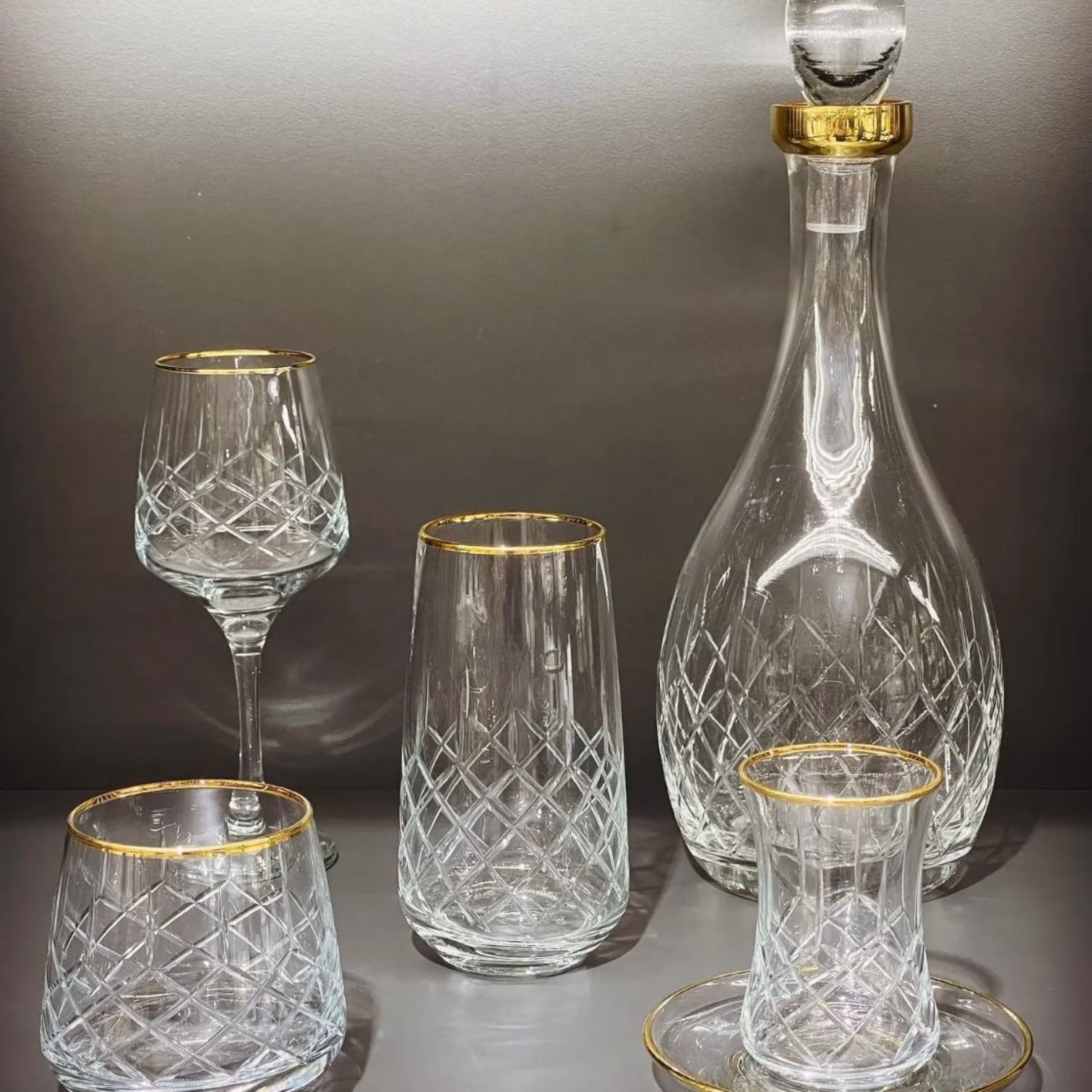 ست تنگ و لیوان 12 نفره 6نفره ترک بسیار زیباو پرطرفدار