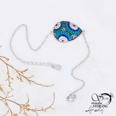 دستبند چشم نظر با نقره ایتالیا کد 11952