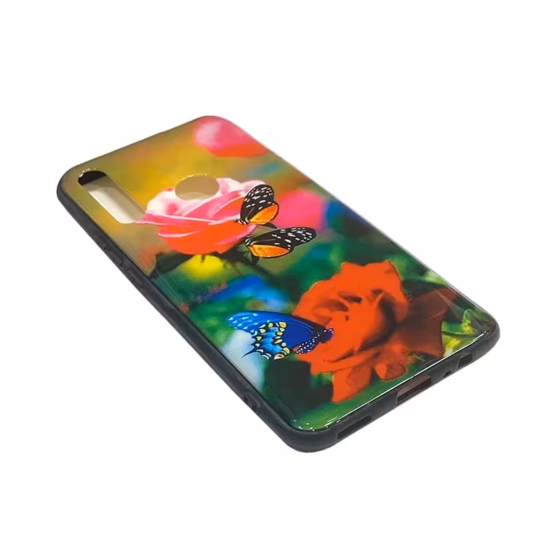 قاب گوشی موبایل هواوی y9 prime 2019-honor 9x .گاردهواوی  Y9پرایم.طرح گل و پروانه