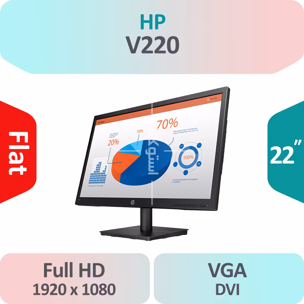 مانیتور استوک HP V220 سایز 22 اینچ Full HD