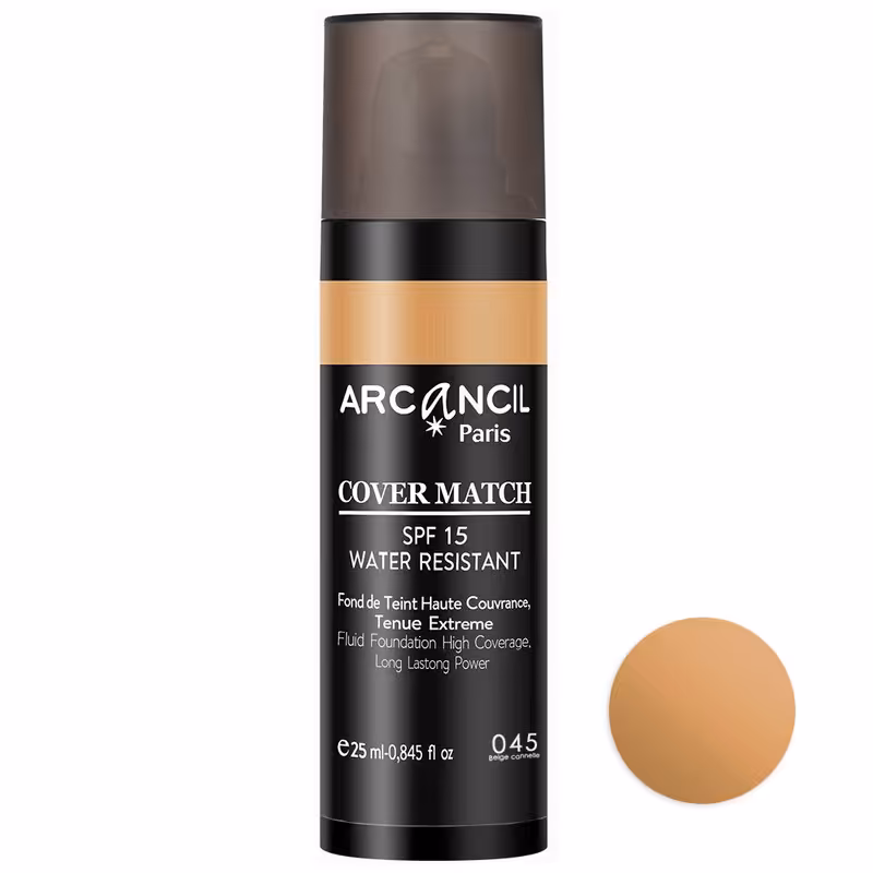 کرم پودر آرکانسیل مدل High Cover شماره 45 حجم 25 میلی لیتر 