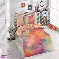 لحاف یک نفره 5 تکه مدل رنگین کمان 2 کد 16010